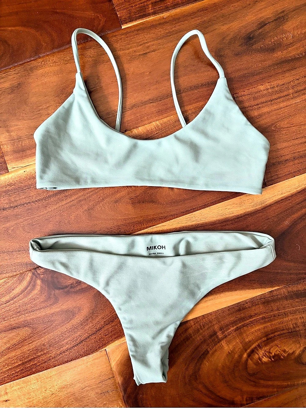 MIKOH Sage Green Bikini Set Size XS